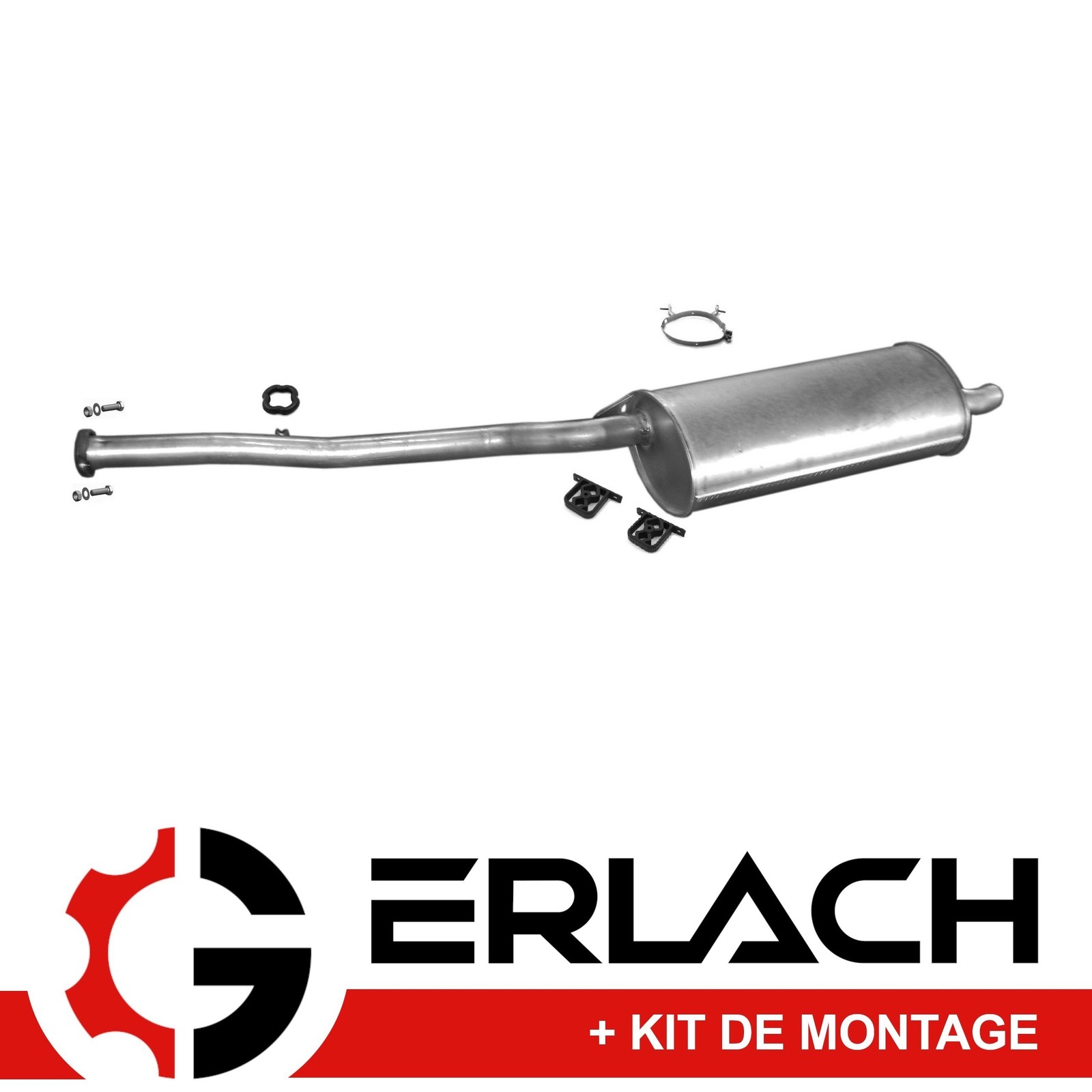 Silencieux arrière pour BMW Série 3 E36 318i - Pot d'échappement en acier standard 340mm