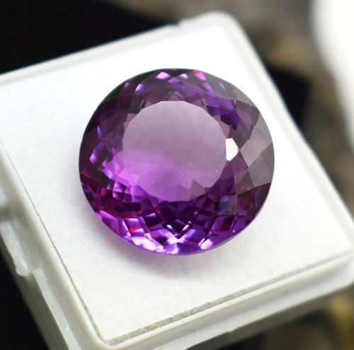 22.05 CT Color Changing Alexandrite Shifts Multicolor Round Cut Loose Gemstone - Picture 6 of 9