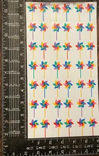 1989 Mrs. Grossman Pinwheels Stickers 21 Modules, 42 Total Stickers VTG Carlson