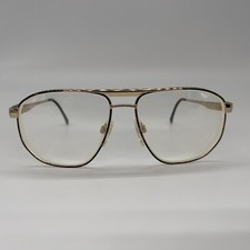 VTG Luxottica Storm Aviator Eyeglass Frames Titanium Tortoise Gold 57-15-140