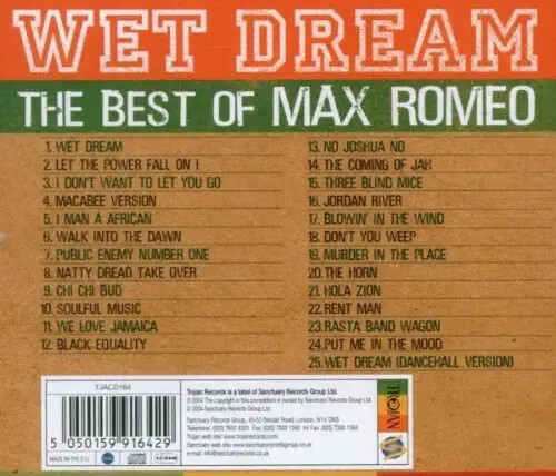 洋楽 WET DREAM THE BEST OF MAX ROMEO Wet Dream: The Best of Max Romeo by Max Romeo (CD, Mar-2004