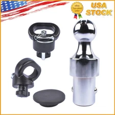 Puck System 2-5/16" Gooseneck Ball & Safety Chain Anchor Kit 60638 For Ram Truck