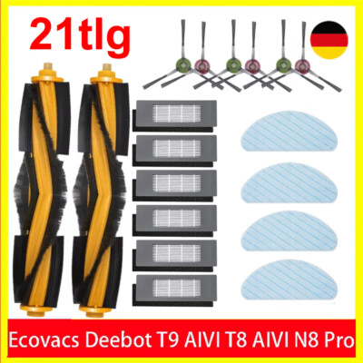 Bürsten Filter Zubehör Für Ecovacs DEEBOT OZMO T9 T8 AIVI N8 Pro Yeedi Vac 2 Pro
