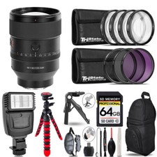 Sony FE 135mm f/1.8 GM Lens  Flash  MACRO, UV-CPL-FLD - 64GB Kit