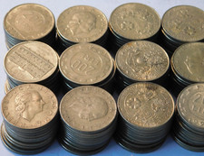 LOT 140 PIECES 200 LIRES italienne ITALIE monnaie ITALY COIN repubblica italiana