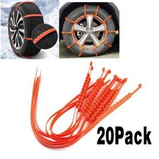 20 Pcs Universal Winter Snow Mud Anti-skid Tire Chains For Car Suv Adjustable 20 Pcs Universal Winter Snow Mud Anti-skid Tire Chains For Car Suv Adjustable