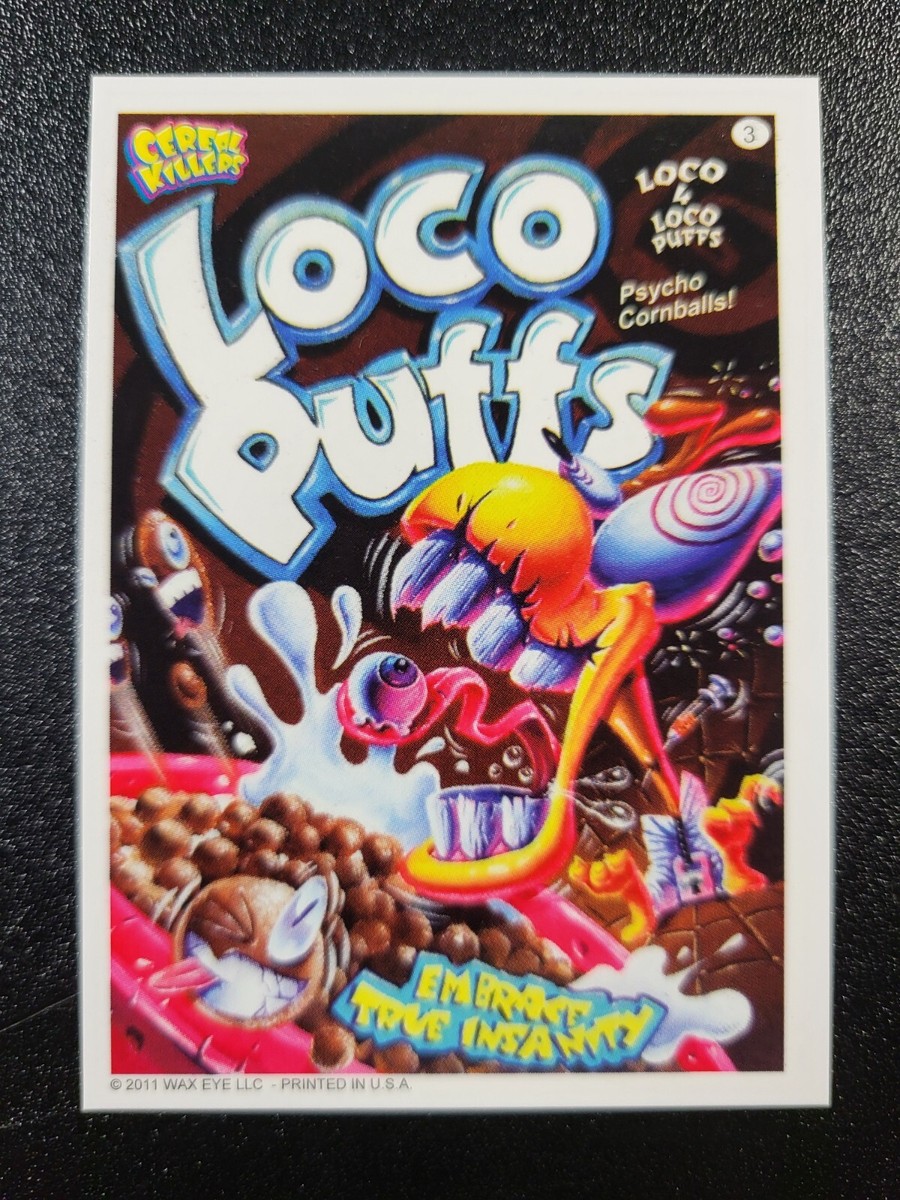 Cuckoo for Cocoa Puffs Cereal Killers Card Garbage Pail Kids Spoof