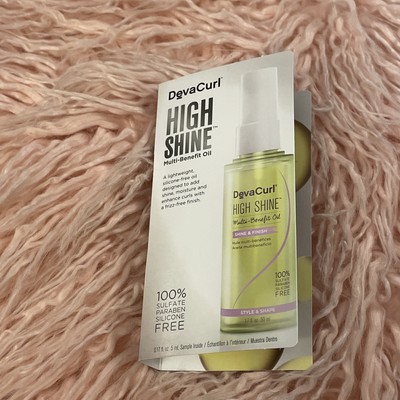 DevaCurl High Shine Multi Benefit Oil Spray .17 oz Sample - NEW - FREE SHIP