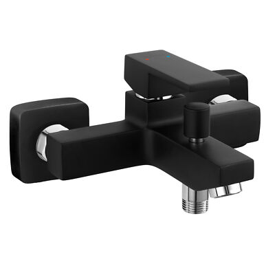 Wannenarmatur Schwarz Einhebel Armatur Badewanne Wasserhahn Badewannenarmatur