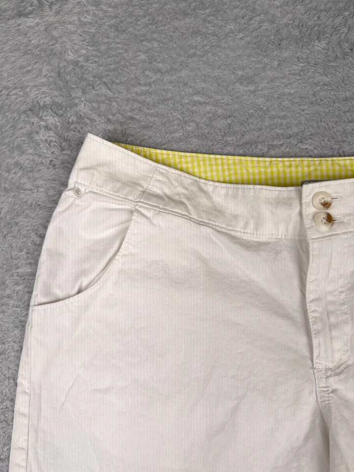 Pantalones Cortos Columbia Mujer 10 Blanco Chino Omni-Sombra UV PFG Navegación Pesca 32x7 Foto 4 de 4