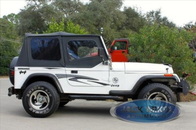 Black Replacement Soft Top Upper Doors for Jeep Wrangler YJ 88-95 with Skins