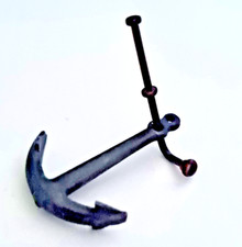 Stockanker L: 40mm, B: 27mm Metallguß mattschwarz  detailliert echt aussehen