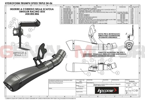 Tubo De Escape Hp Corse Hydroform Satin Triumph Speed Triple 2005 05 - Imagen 5 de 5