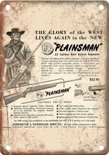 Harrington Plainsman Arms Company Ad 12" x 9" Reproduction Metal Sign O60