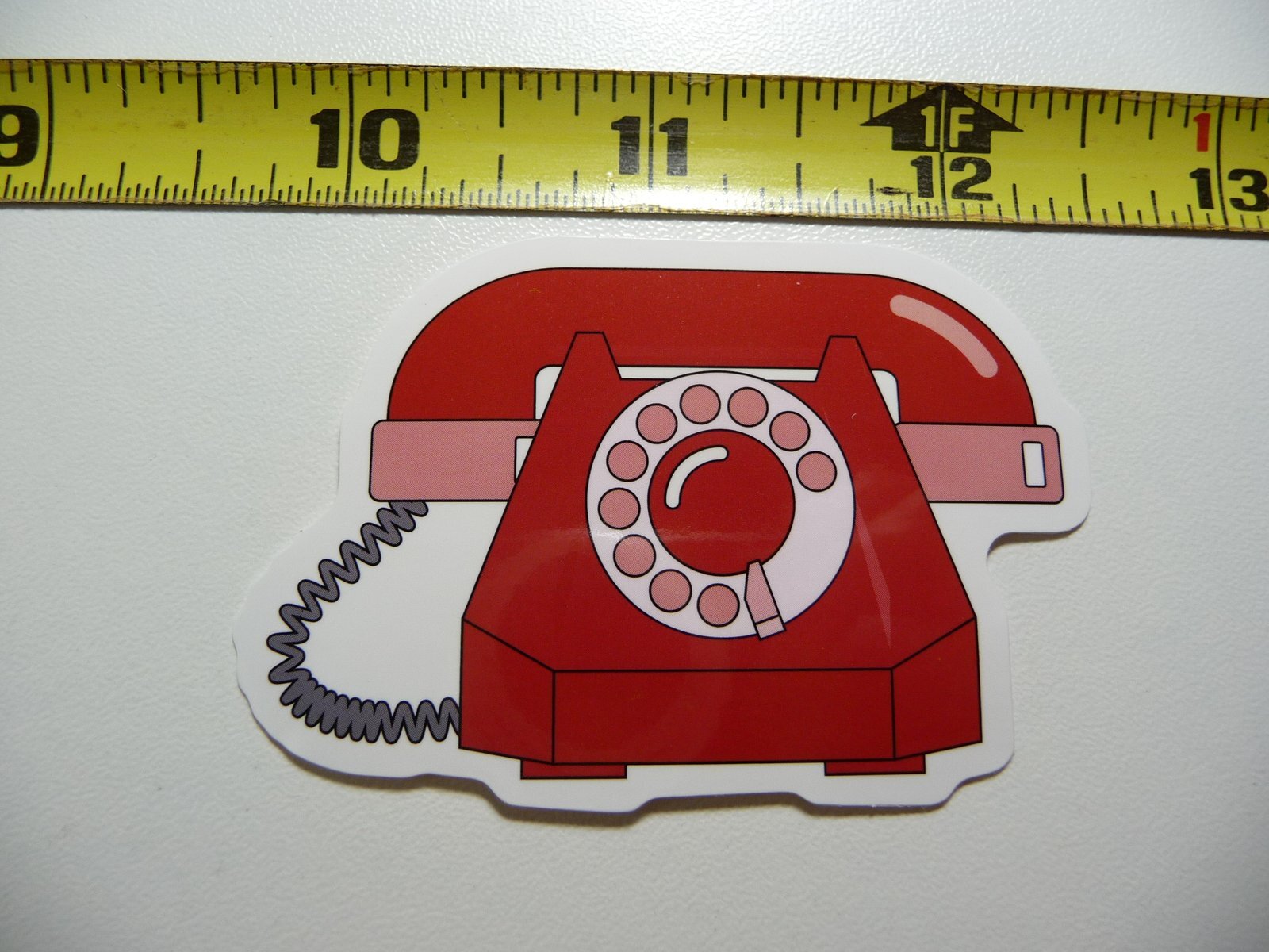 ROTARY DIAL PHONE DECAL STICKER 80S 90S RETRO VINTAGE 1980S 1990S FUN