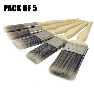 BLACKSPUR Paint Brushes Set of 5 Emulsion Wall and Ceiling Professional Paint Brush