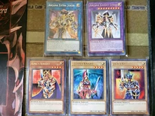 YUGIOH KING'S KNIGHT + JACK'S KNIGHT + QUEEN'S KNIGHT + ARCANA KNIGHT JOKER/EXTR