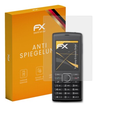atFoliX 3x Displayfolie für Sony-Ericsson Cedar Schutzfolie matt&stoßfest Folie