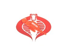 GI Joe Vehicle Cobra ICE SABRE Front Chin GUN 1991 Original Part