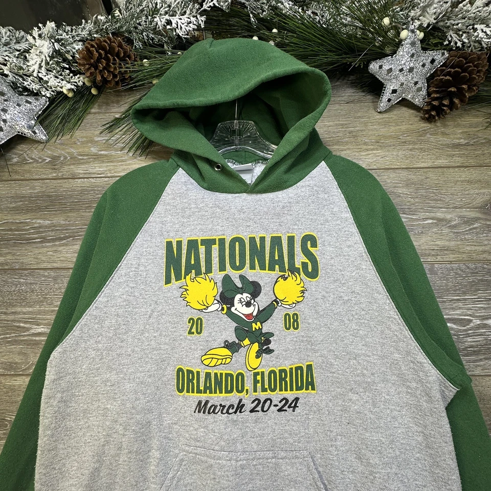 Sudadera Vintage Minnie Mouse Cheerleader Talla Mediana Y2K Orlando Florida Foto 2 de 4