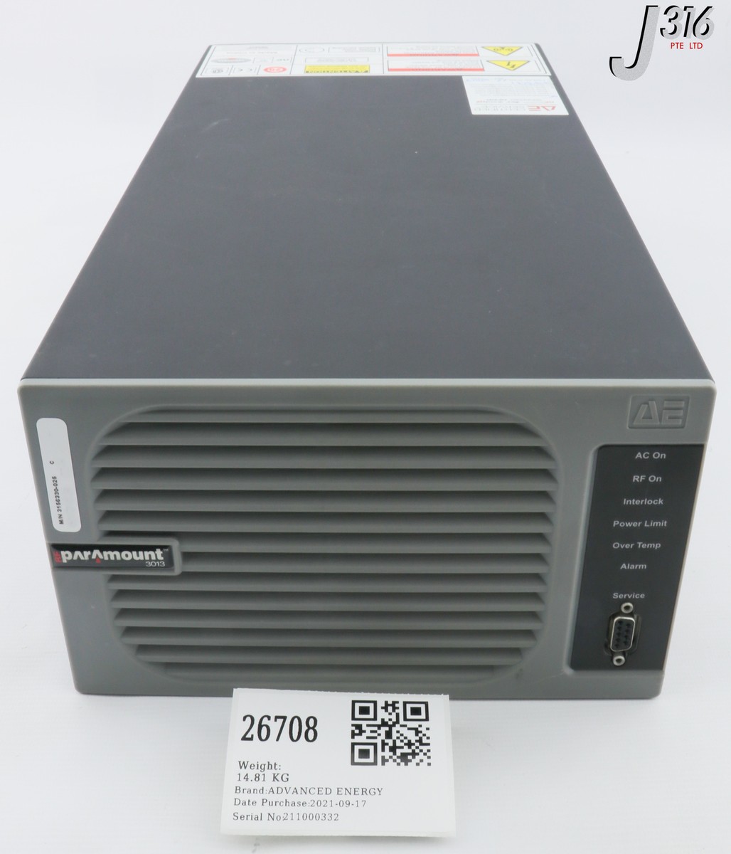 リアクトエネルギー　095/PCG-P 26708 ADVANCED ENERGY PARAMOUNT 3013 RF GENERATOR 3156330-025 | eBay
