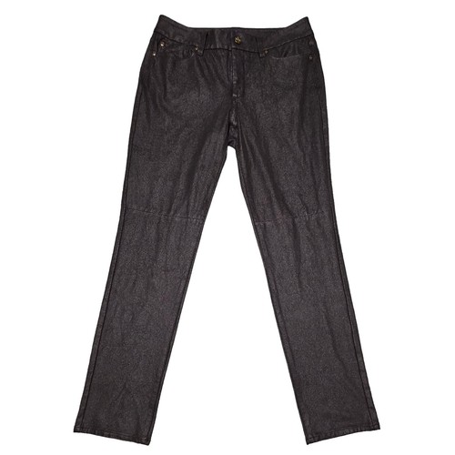 Pantalon NYDJ Cellia Skinny Imprimé Grille - Taille 6, Neuf Avec étiquettes, Coton/spandex