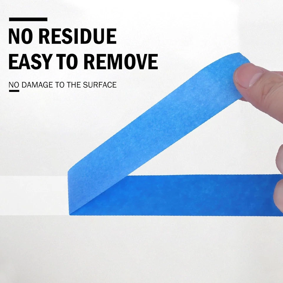 72 Rolls Blue Painters Masking Tape, 2 Inch x 60 Yards 5.5 Mil, Walls Painting - Image 4 of 4