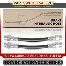 2x Rear Brake Hydraulic Hose For Volkswagen Golf Jetta 1993-1999 Cabrio 95-02