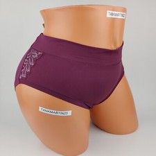 Lane Bryant Cacique Comfort Bliss Hipster Plus Panty 14/16 Solid Grape Wine Lace
