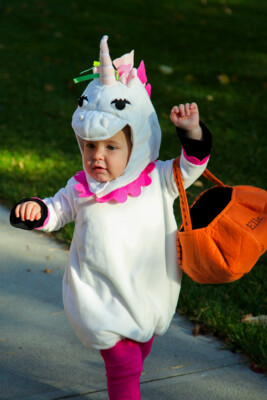 NWT POTTERY BARN KIDS UNICORN COSTUME 6-12 MONTHS, 2T-3T OR EUC 18