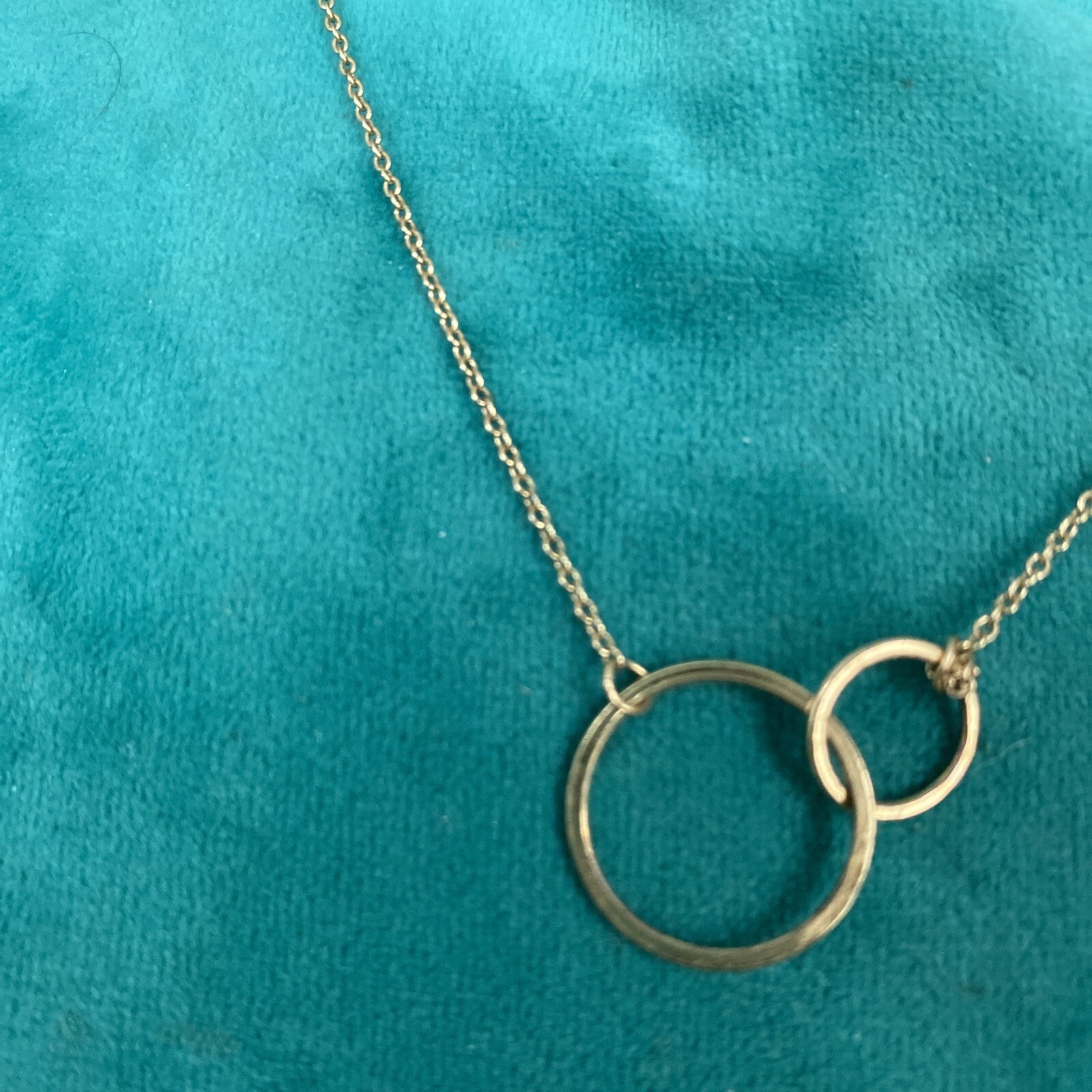 Sterling Silver .925 Goldtone Interlocking Circle… - image 3