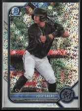 2022 Bowman Draft Jose Salas BDC-175 Speckle Refractor | Miami Marlins