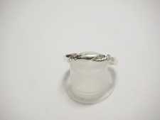 Ladies Twist Silver band Ring size 6 Sterling Silver
