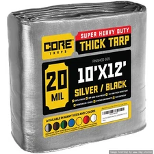 Core Tarps Extreme Heavy Duty 20 Mil Tarp Cover Waterproof UV Resistant Rip