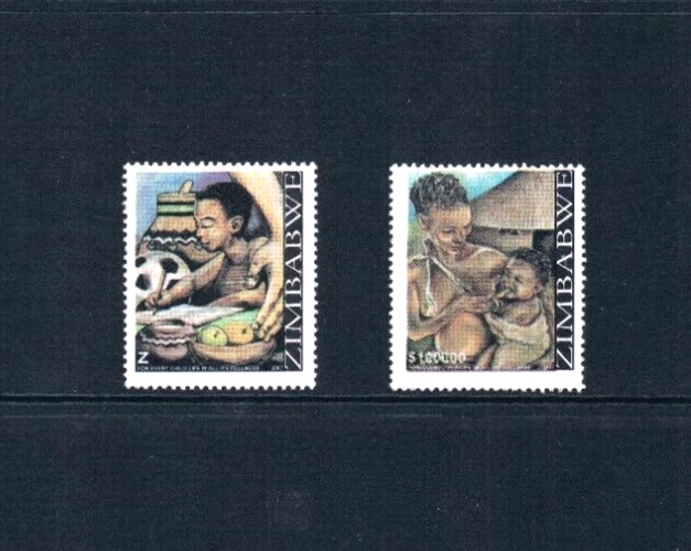 Valor Scott de $15,00 - 2007 Zimbabwe nutrición infantil, salud africana CV MNH NH UMM Foto 3 de 4