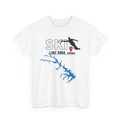 Personalized Water ''SKI'' slalom lake life T-shirt - Add YOUR lake name!