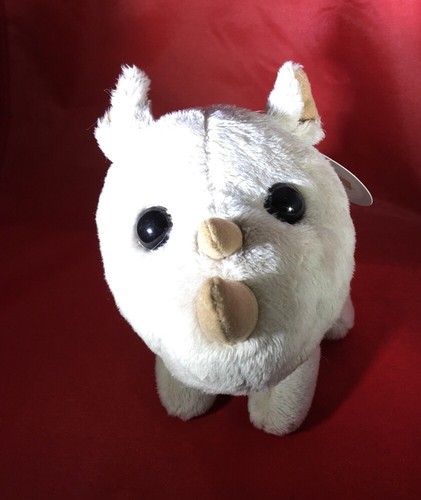 Campione peluche e giocattoli vintage Chosun rinoceronte marrone chiaro Seoul Corea - Foto 4 di 5