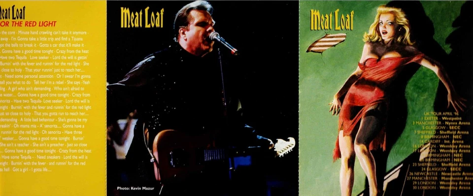 Meat Loaf – 5"CD - Runnin' For The Red Light (I Gotta Life) (Tour CD 4 Postcard) Foto 3 de 4