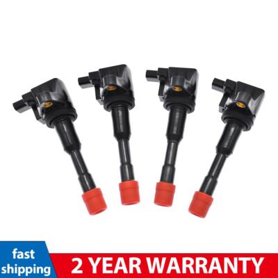 4x Ignition Coil For Honda Civic ES FD Fit GD GE Jazz GD 1.3L LDA1 Exhaust