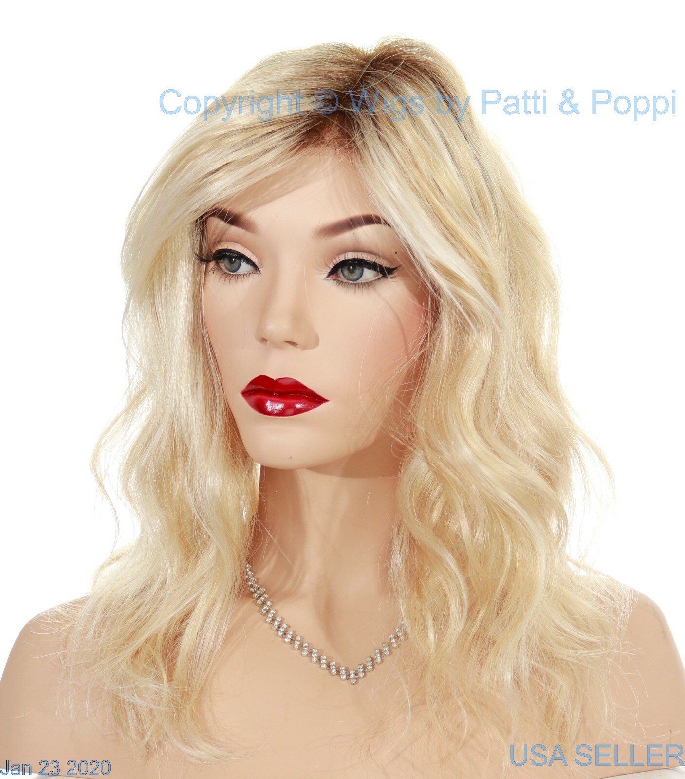 Rachel Jon Renau Wigs Lace Front Monotop Hand Tied Wavy LAGUNA