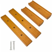 2 Pack Cherry Wood Replacement Handle FITS Weber Charcoal Grill