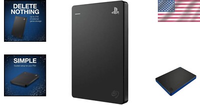 Officially Licensed PS4 Game Drive 2TB - Plug-and-Play USB 3.0