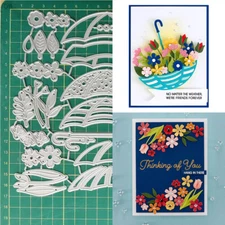 Umbrella Metal Cutting Dies Scrapbooking Paper Crafts Embossing Stencil Die Cut