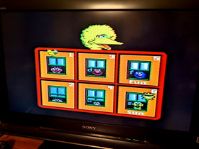 Sesame Street: Big Bird's Hide & Speak (NES, 1990) Original, Tested