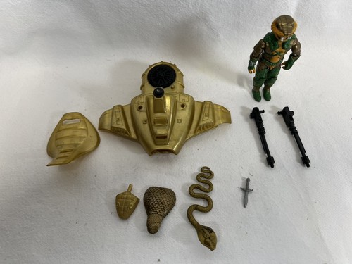 Hasbro Gi Joe - Serpentor, Cobra Emperor with Air Chariot 1986 - Imagen 3 de 7