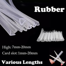 U-Shaped Transpar Shower Door Sealing Tape Edge Guard Strip Glass Protector Trim