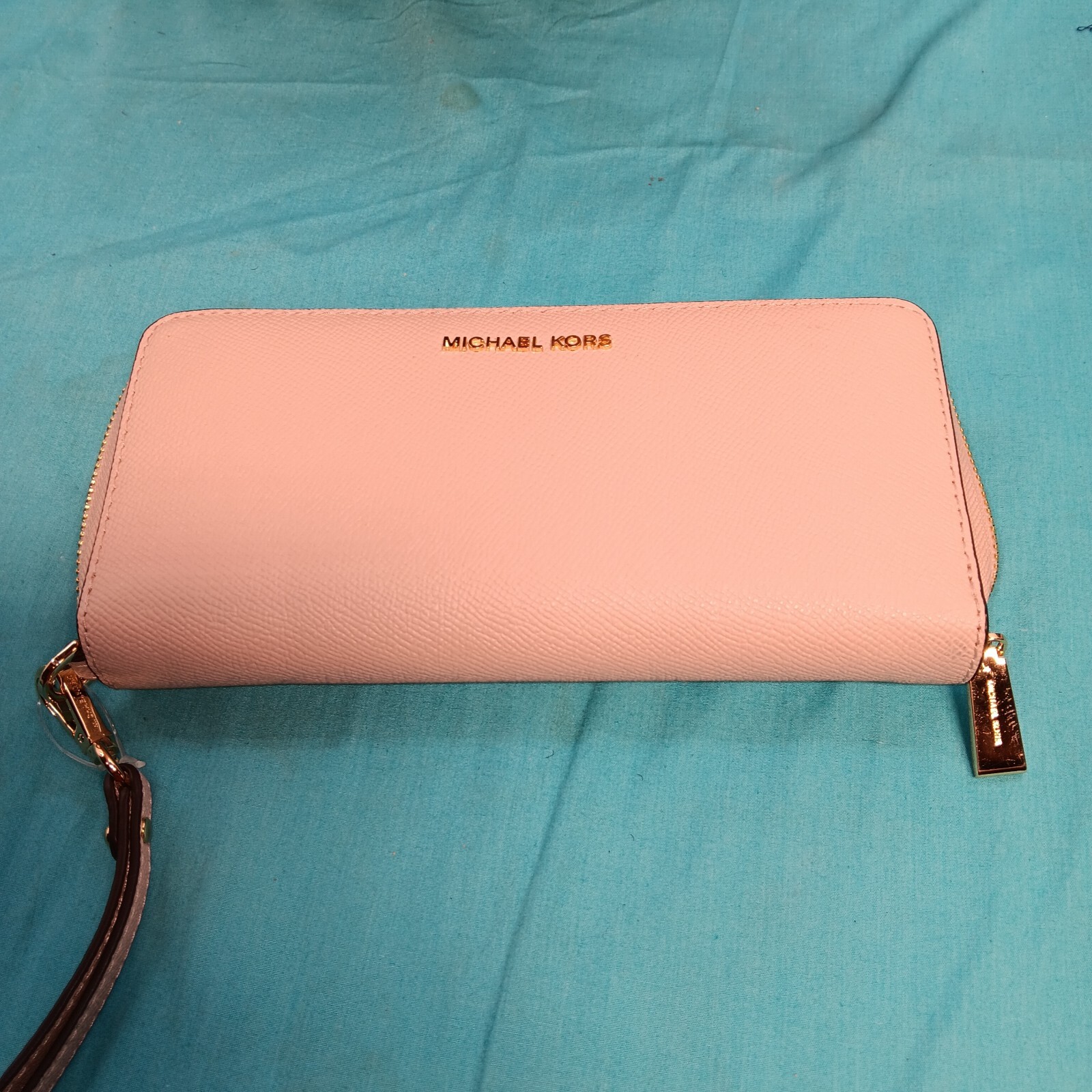Michael Kors Travel Corner Zip Wristlet Rosewood/pink eBay