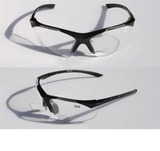 Bifocal Reading Reader Clear Lens Sun-Glasses Half Rim lightweight Shield 1.50