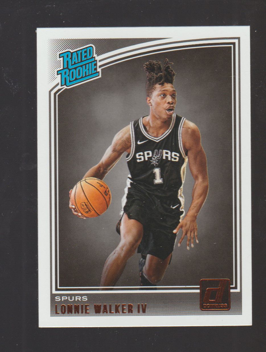 2018-19 Donruss #174 Lonnie Walker IV RC, Philadelphia 76ers