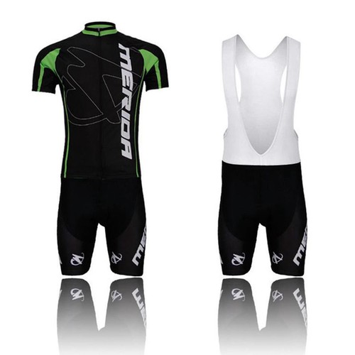 Merida Men's Team Green KIT CICLISMO BICI JERSEY \u0026 (Bib) Pantaloncini Set  S-5XL | eBay